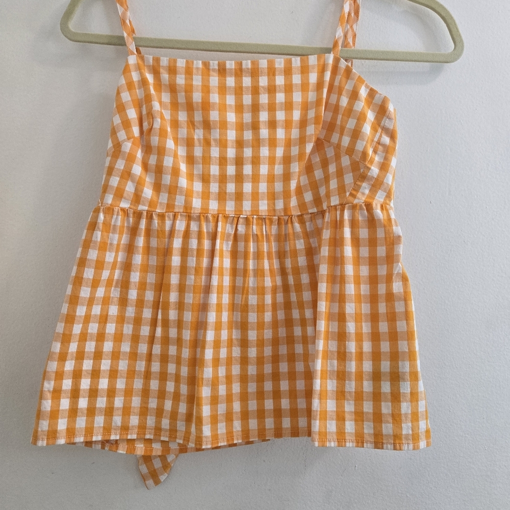 J CREW FACTORY Tie-back strappy top size